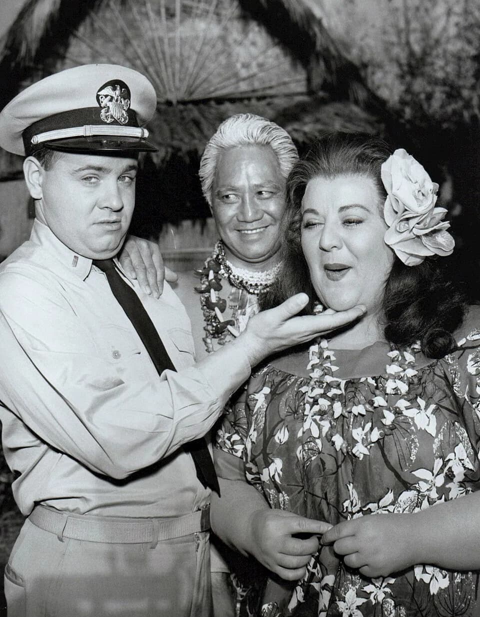 Tim Conway - Photo of Tim Conway, Leon Lontok and Peggy Mondo from the television program McHale's Navy. The chief's (Lontok) daughter, Little Flower (Mondo) has fallen head over heels for Ensign Park