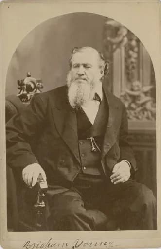 Brigham Young - Signed cabinet photograph of Brigham Young