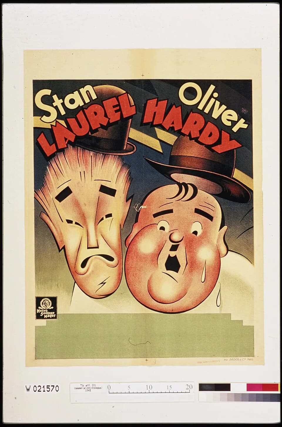Oliver Hardy - Title :  [Portraits de ] Stan Laurel et Oliver Hardy : [affiche] / [non identifié]Publisher :  M.G.M.Publication date :  1934Subject :  Laurel, Stan (1890-1965)  Subject :  Hardy, Olive