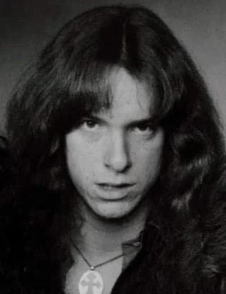 Cliff Burton - Metallica in a press photo dated to 1983. Photo is definitely pre-1989, as Metallica left Megaforce and signed to Elektra in 1984. No copyright markings on the photo and no registration