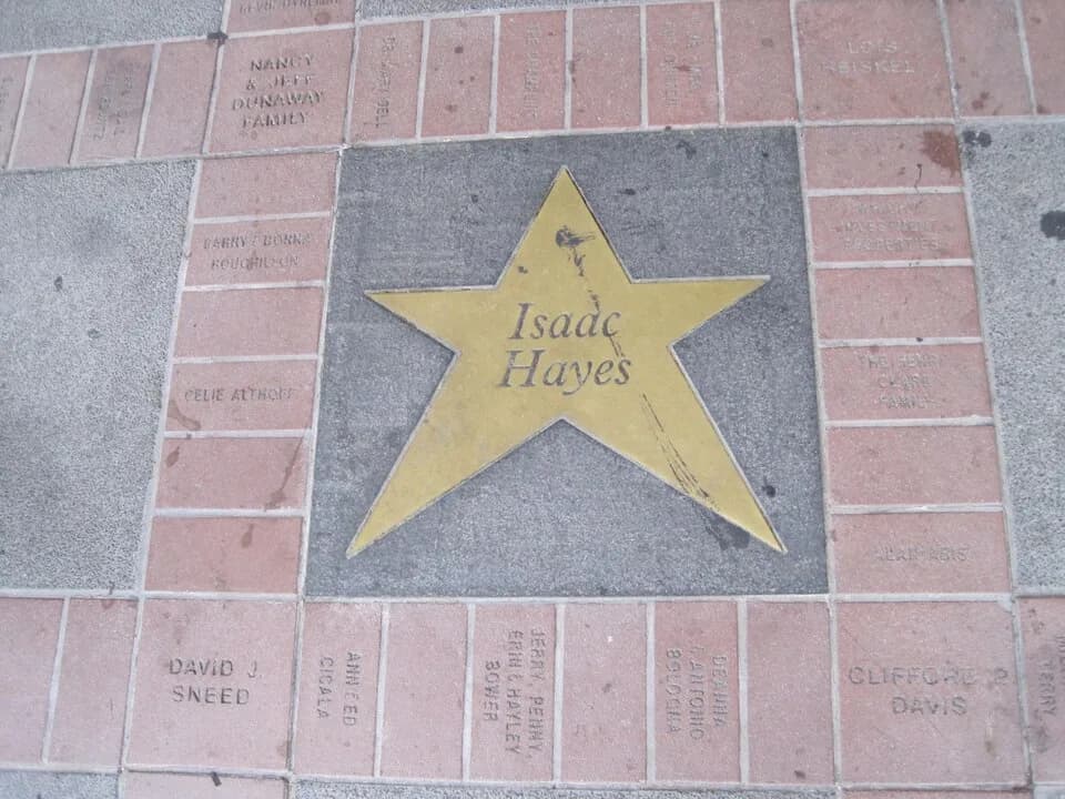 Isaac Hayes - Walk of fame at the Orpheum Theater in Memphis, Tennessee.

Isaac Hayes
