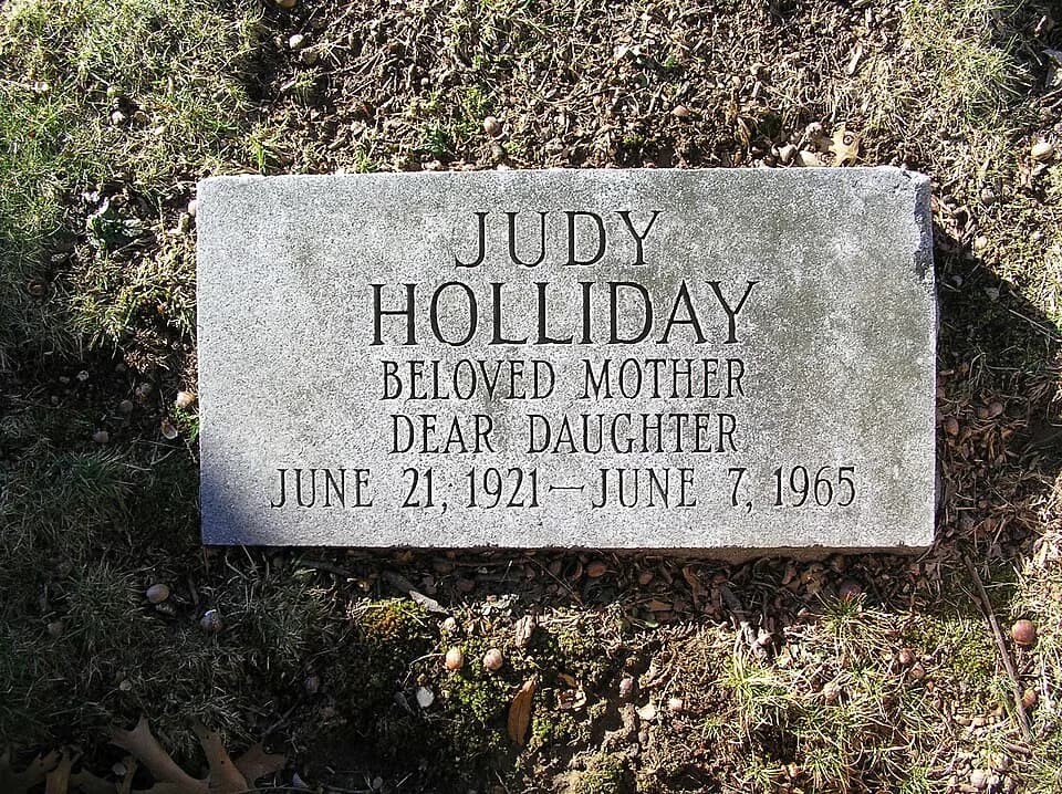 Judy Holliday - I took this photograph of the foot stone at Judy Holliday's grave.
GNU Free Documentation License -