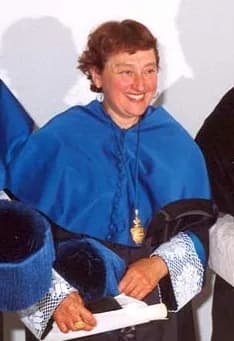 Lynn Margulis - Lynn Margulis on honorary degree act at UAM (1998).
