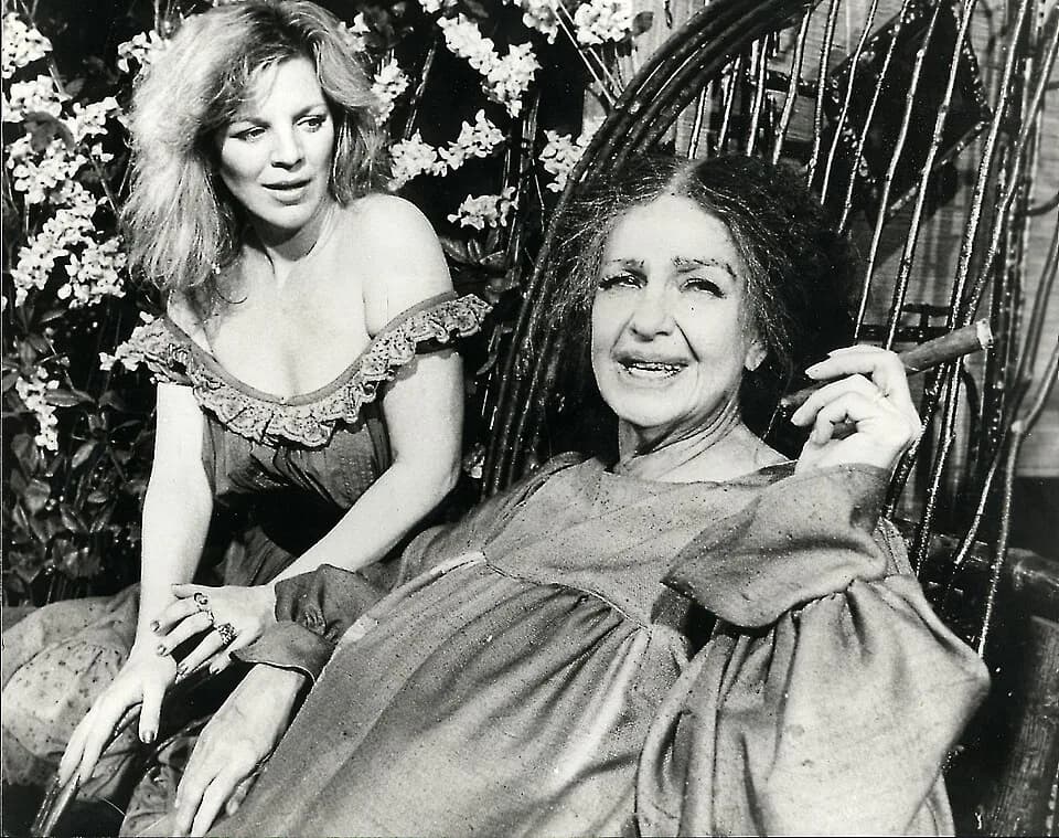 Geraldine Page - Geraldine Page and Sabra Jones at Mirror Theater in a production of Rain in 1984