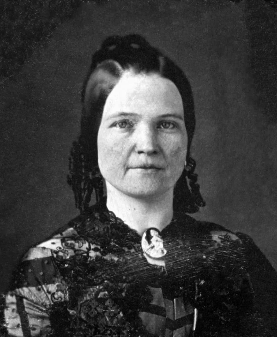 Mary Todd Lincoln - Mary Todd Lincoln, wife of Abraham Lincoln. Three-quarter length portrait, seated, facing front