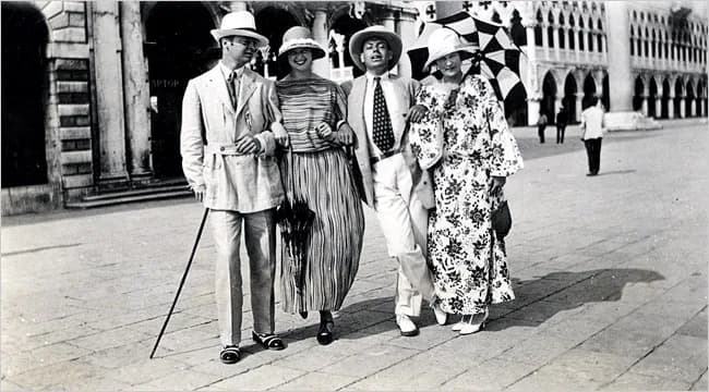 Cole Porter - Gerald Murphy, Genevieve Carpenter, Cole Porter and Sara Murphy in Venice, 1923