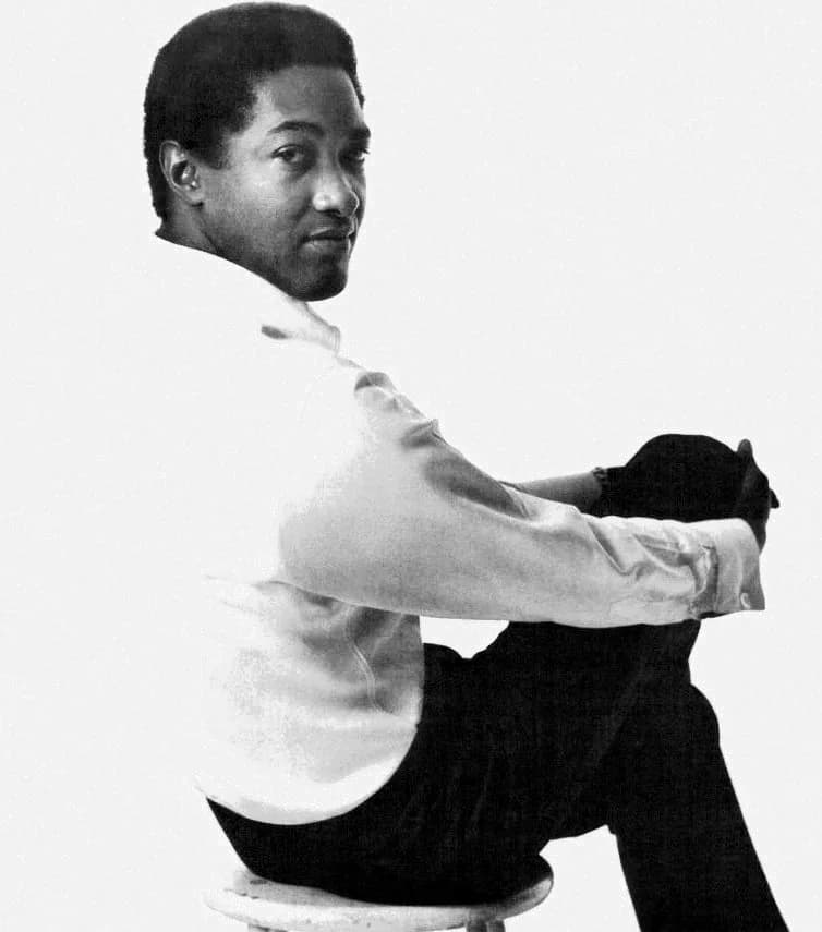 Sam Cooke - Photo of singer Sam Cooke, ad for single "When A Boy Falls In Love / The Piper, released 1965.