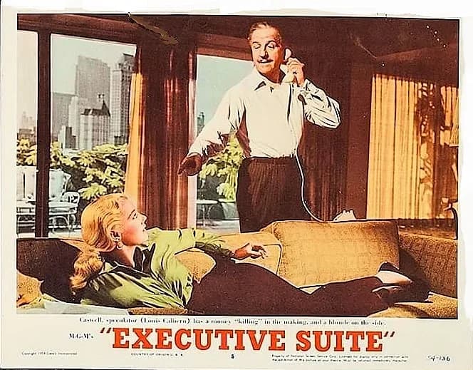 Robert Wise - Lobby card del film Executive Suite