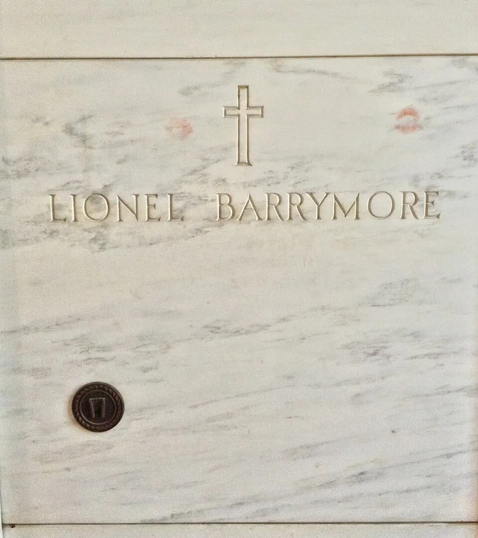 Lionel Barrymore - Grave of Lionel Barrymore at Calvary Cemetery.