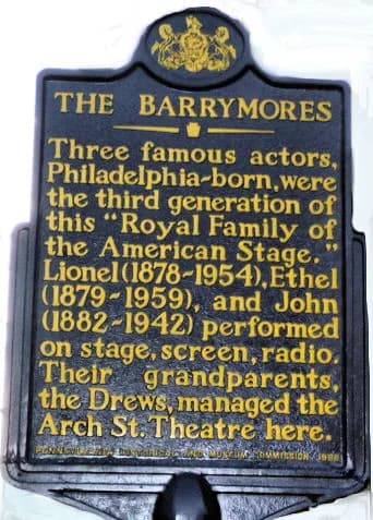 Ethel Barrymore - The Barrymores Marker