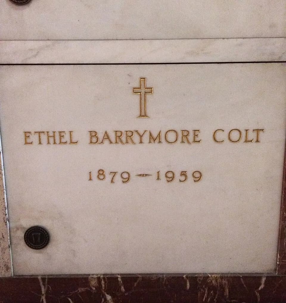 Ethel Barrymore - Crypt of Ethel Barrymore at Calvary Cemetery.