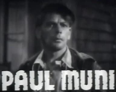 Paul Muni - Cropped screenshot of Paul Muni from the trailer for the film Black Fury.
