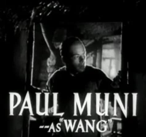 Paul Muni - Cropped screenshot of Paul Muni from the trailer for the film The Good Earth