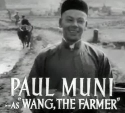 Paul Muni - Cropped screenshot of Paul Muni from the trailer for the film The Good Earth