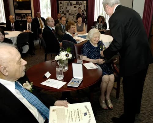 Jerome Karle - Retirement ceremony in 2009 of Isabella Karle and Jerome Karle