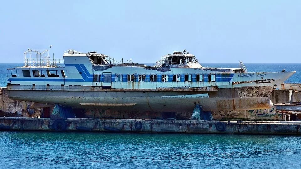 Samantha Smith - Samanta Smit ashore at Cargo-Passenger Check-Point Massandra in Port of Yalta 30 April 2017