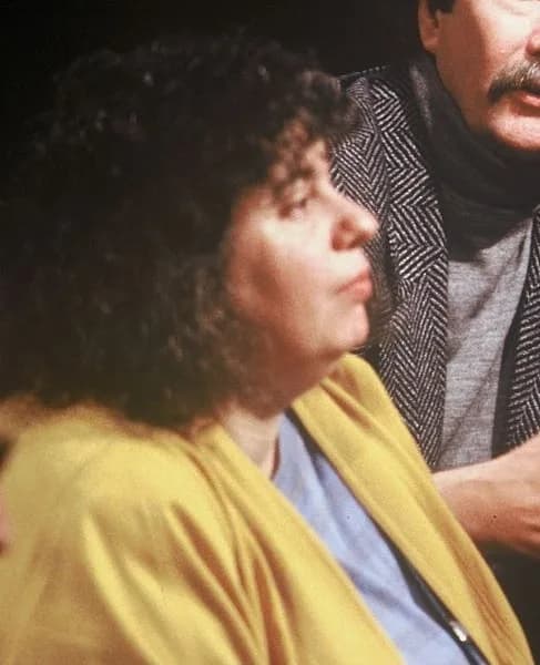 Andrea Dworkin - Andrea Dworkin appearing on the British television discussion programme "After Dark" hosted by Anthony Clare on May 21st May 1988 (© Open Media Ltd 1988)
