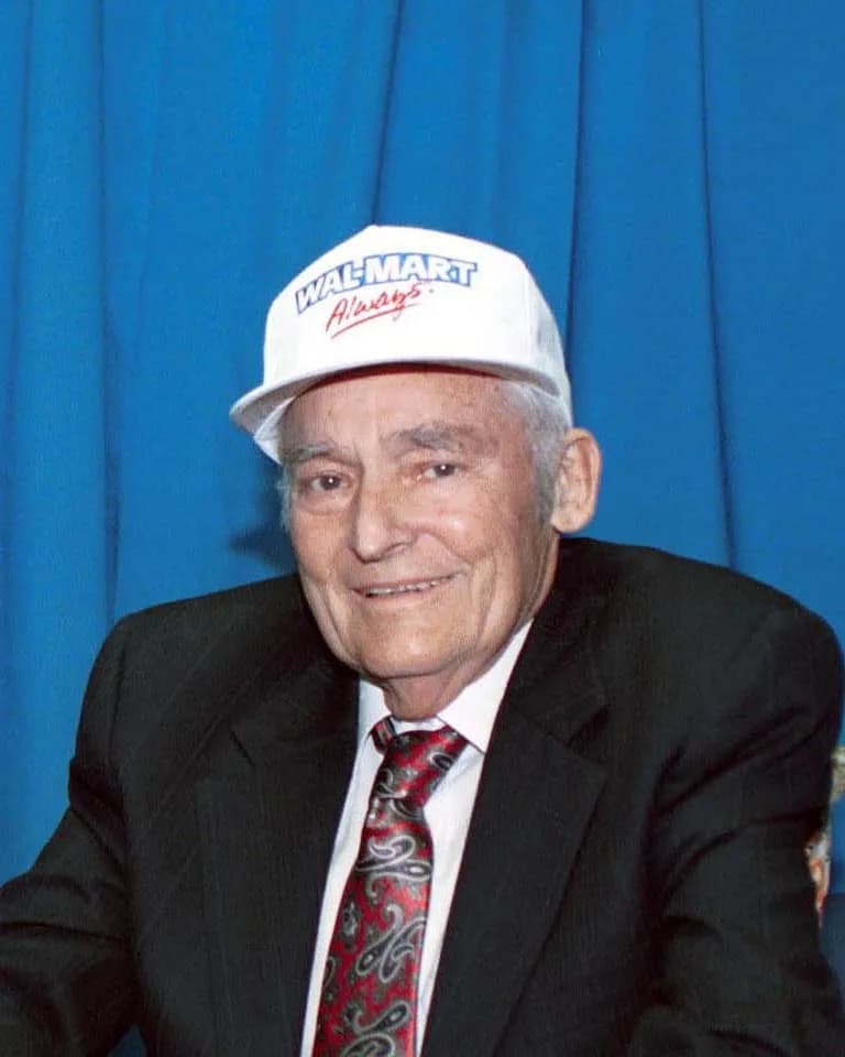 Sam Walton - President George H. W. Bush presents the Medal of Freedom to Sam Walton in Bentonville, Arkansas.
17 March 1992

Photo credit:  George Bush Presidential Library and Museum