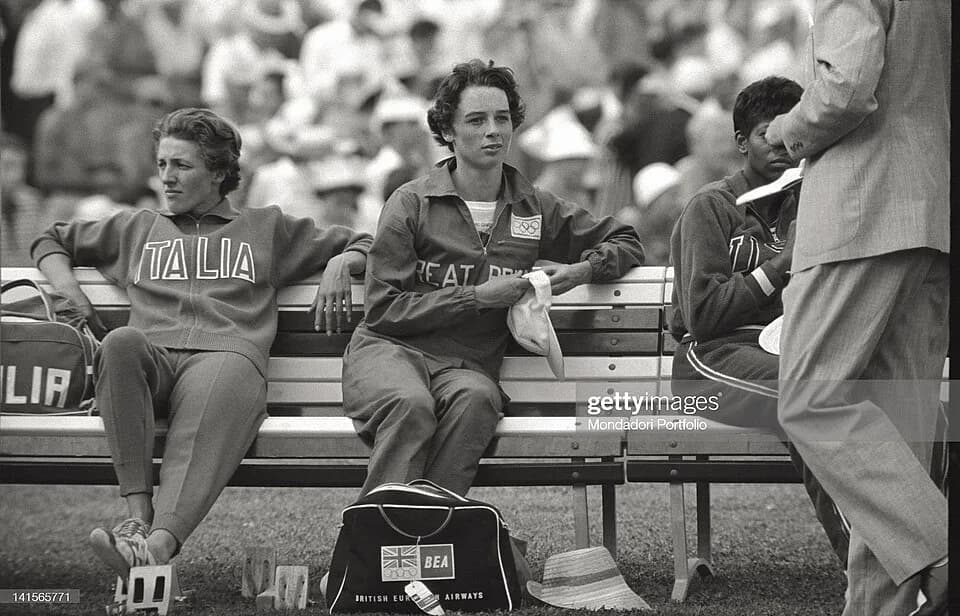 Wilma Rudolph - Giuseppina Leone, Dorothy Hyman, Wilma Rudolph at the 1960 Olympics.