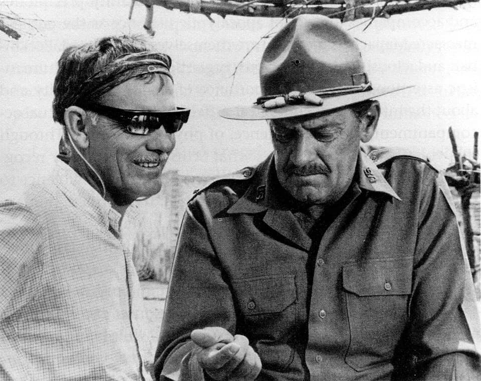 Sam Peckinpah - Production still for the film The Wild Bunch.