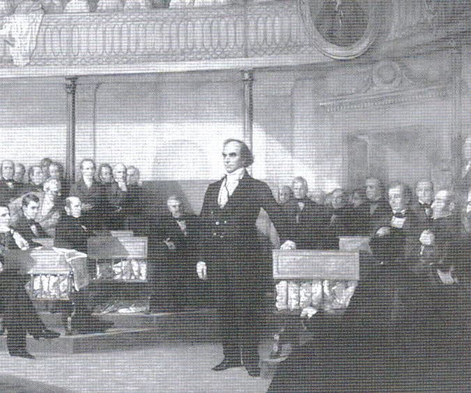 William R. King - A scan from Robert Caro's Master of the Senate of George Healy's Webster's Reply to Hayne