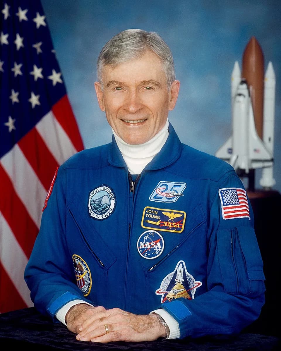 John Young - Official portrait of astronaut John W. Young.