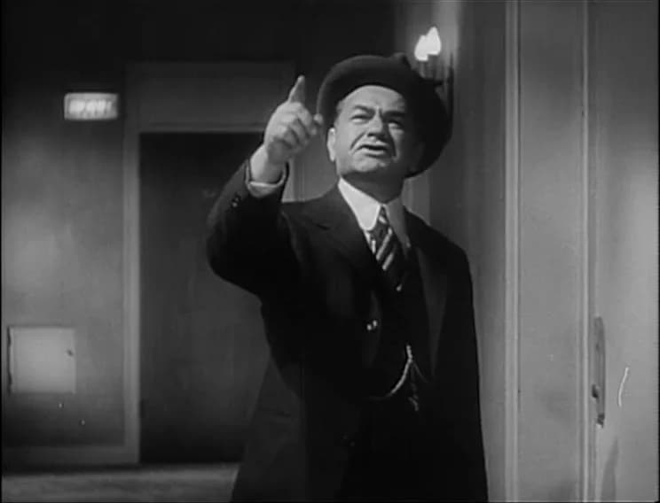 Edward G. Robinson - Cropped screenshot of Edward G. Robinson from the trailer for the film Double Indemnity