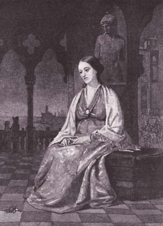 Margaret Fuller - Painting of American writer/feminist Margaret Fuller. According to caption, from Century Magazine, April 1893. As published in Margaret Fuller: A Psychological Biography by Katharine