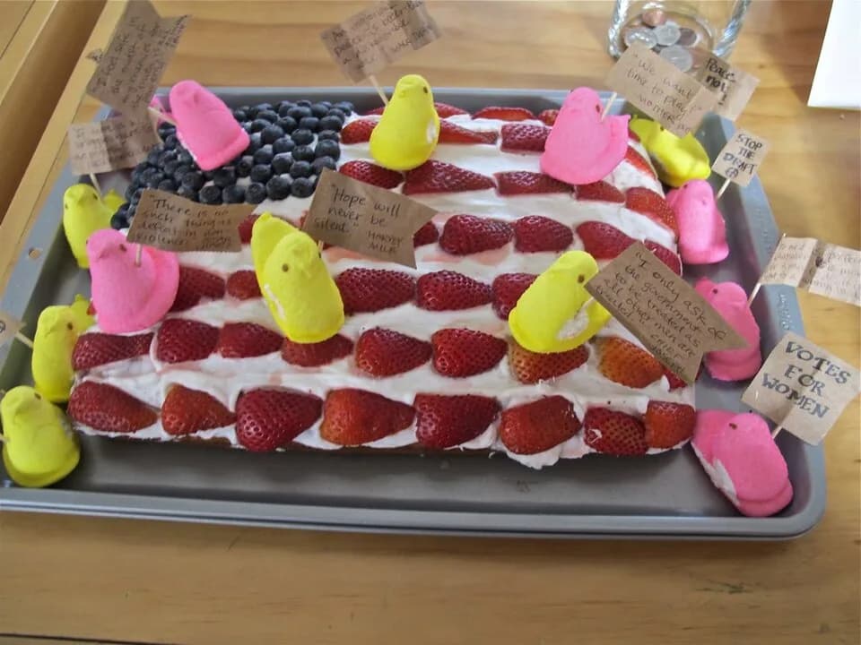Howard Zinn - These bakers couldn't wait until Easter to break out the marshmallow Peeps to pay homage to A People's History of the United States by Howard Zinn. Photo: Hal B. Klein.