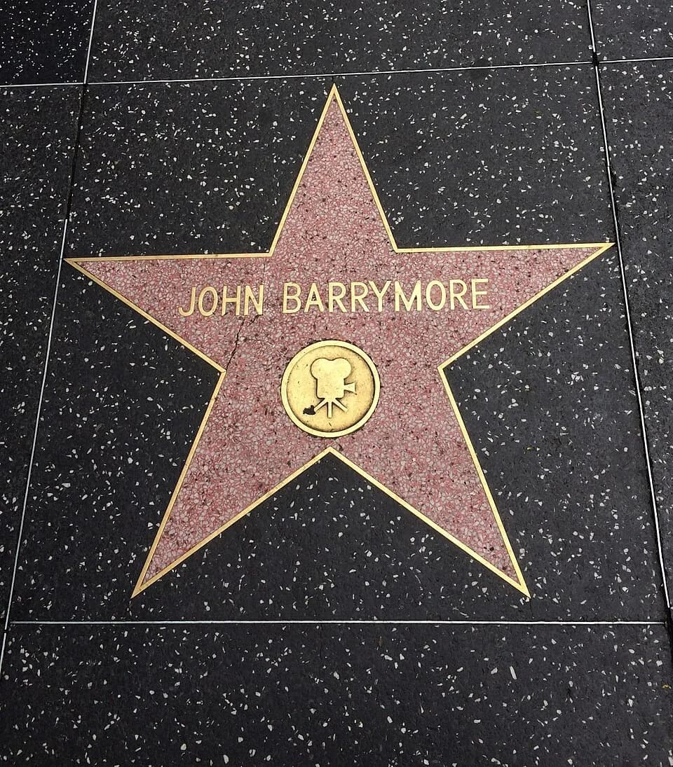 John Barrymore - Hollywood walk of fame John Barrymore star