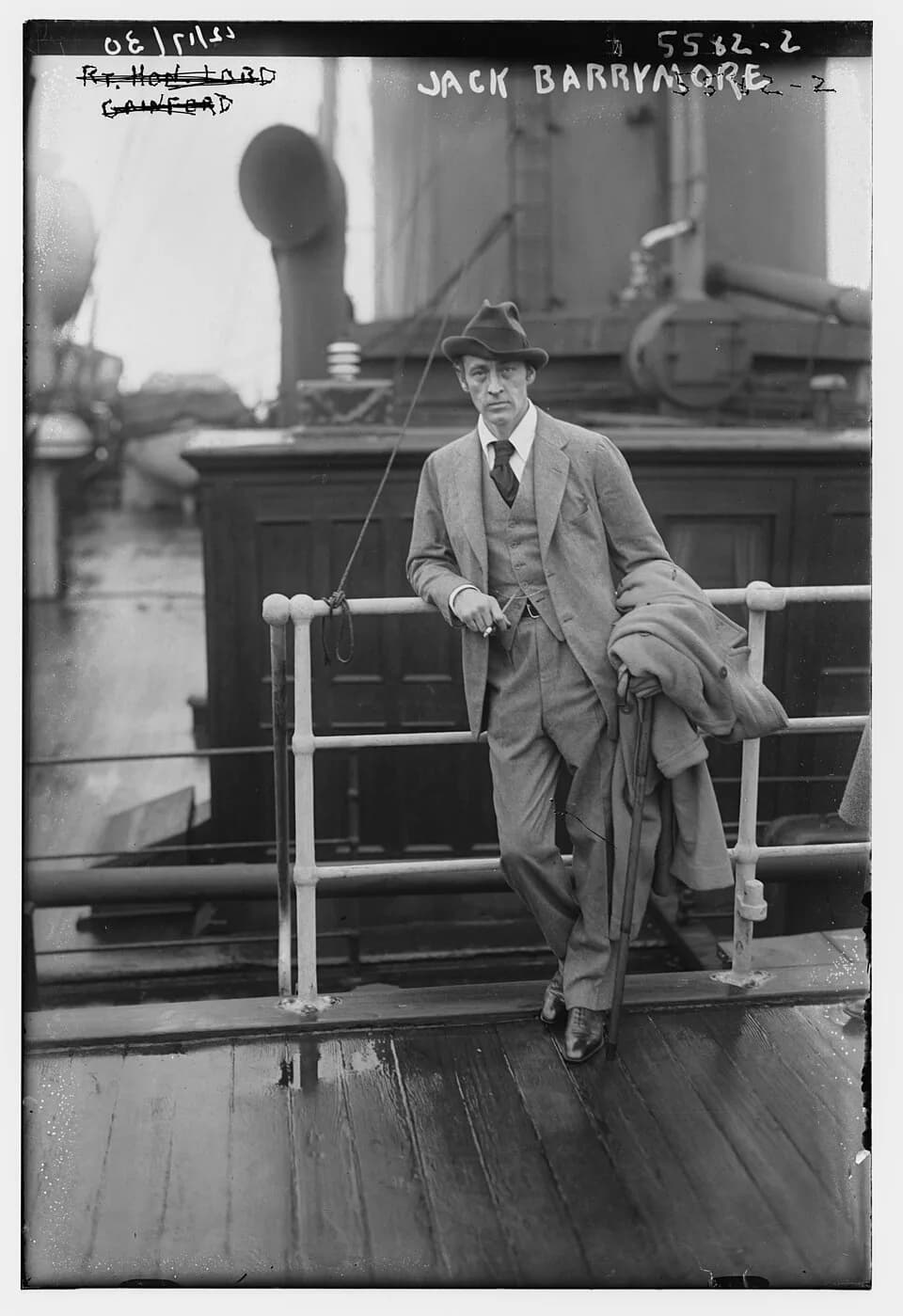 John Barrymore - Title: Jack Barrymore
Abstract/medium: 1 negative : glass ; 5 x 7 in. or smaller.