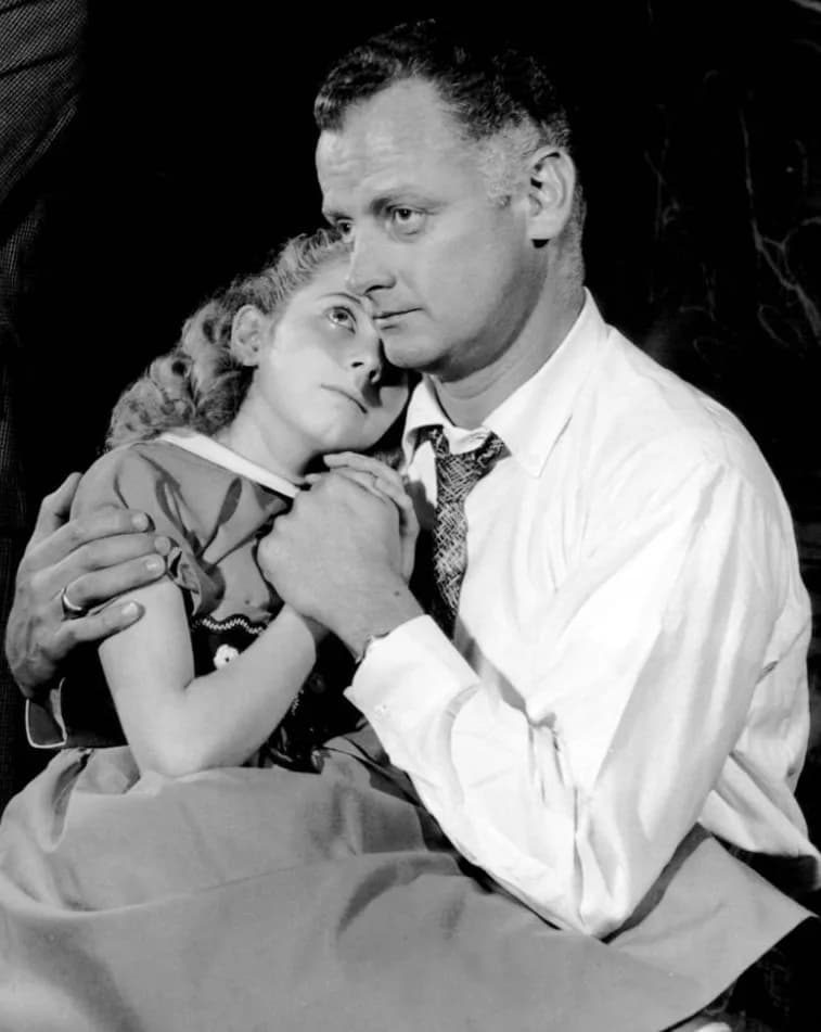 Art Carney - Photo of Art Carney and Beverly Lunsford from the Broadway play The Rope Dancers.  This was Carney's first time on Broadway.