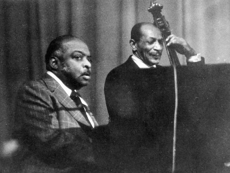 Count Basie - Count Basie (left) during a concert in Cologne (Germany) on October 17th 1975