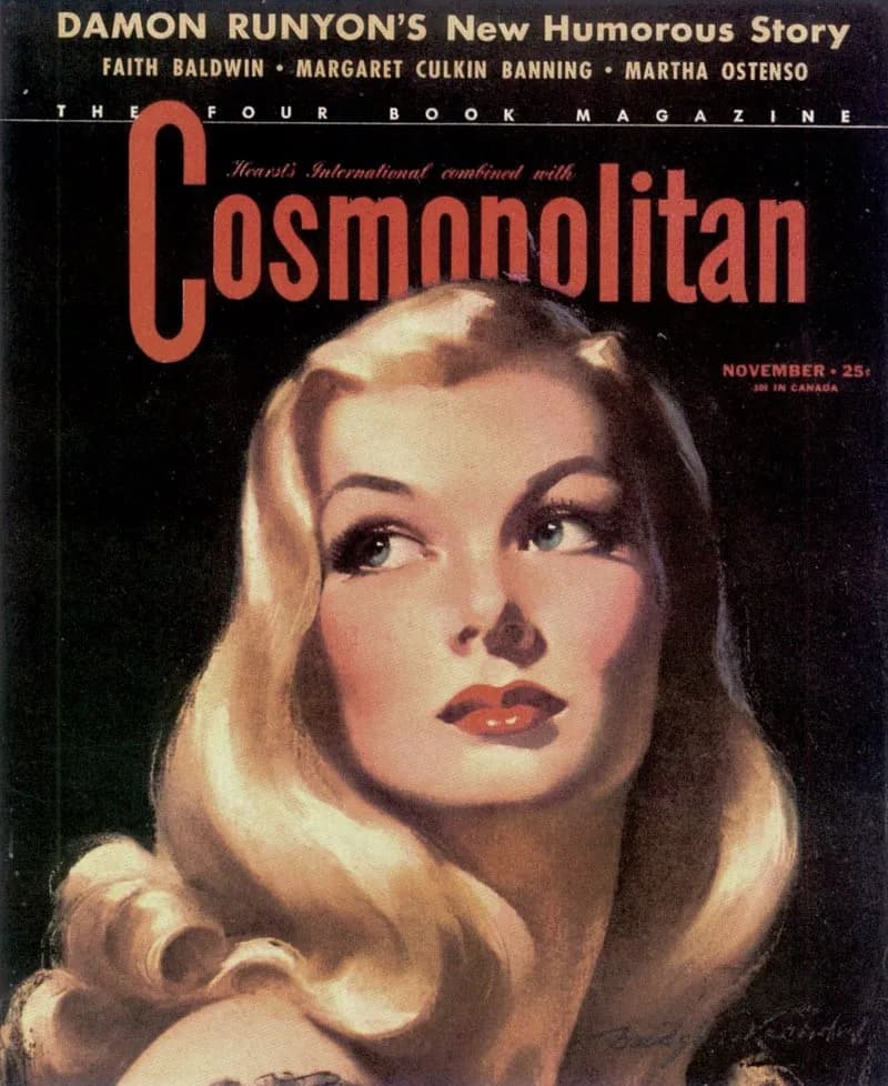 Veronica Lake - Veronica Lake painted by Bradshaw Crandell on Cosmopolitan cover, 1941