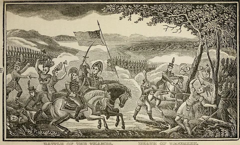 Richard Mentor Johnson - Identifier: historyoflatewaruss00brac (find matches)
Title: History of the late war between the United States and Great Britain:
Year: 1836 (1830s)
Authors:  Brackenridge, H. 