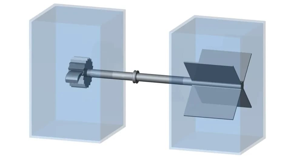 Richard Feynman - This image shows a Feynman ratchet. This is a device thought up by Richard Feynman to illustrate the Second Law of Thermodynamics. It contains a ratchet-and-pawl mechanism on an axle