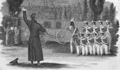 Michel Ney - Grabado del fusilamiento del mariscal Michel Ney