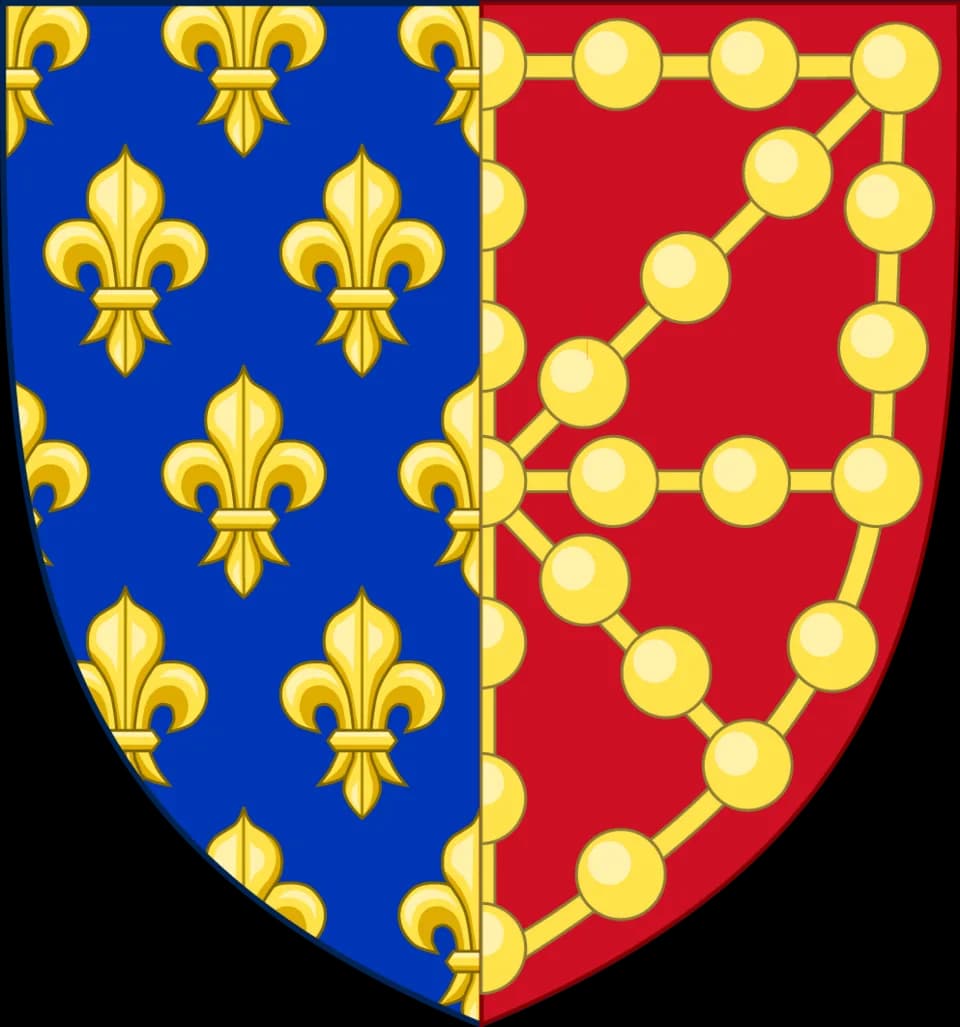 John I of France - Armes des royaumes de France et de Navarre entre Louis le Hutin et Charles le Bel.
