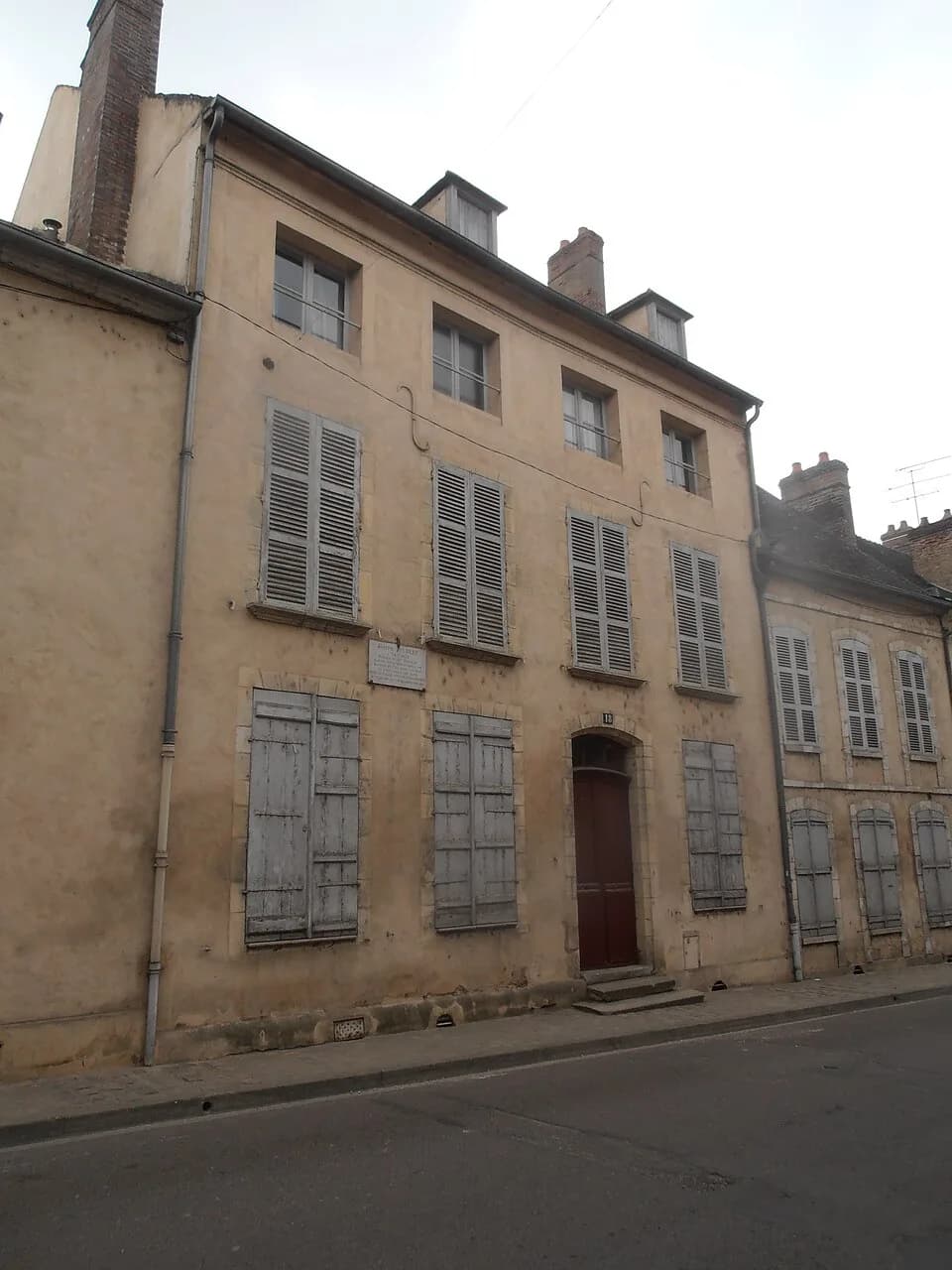 Joseph Joubert - Maison du philosophe Joubert ou a travaillé Chateaubriand à Villeneuve-sur-Yonne (France)