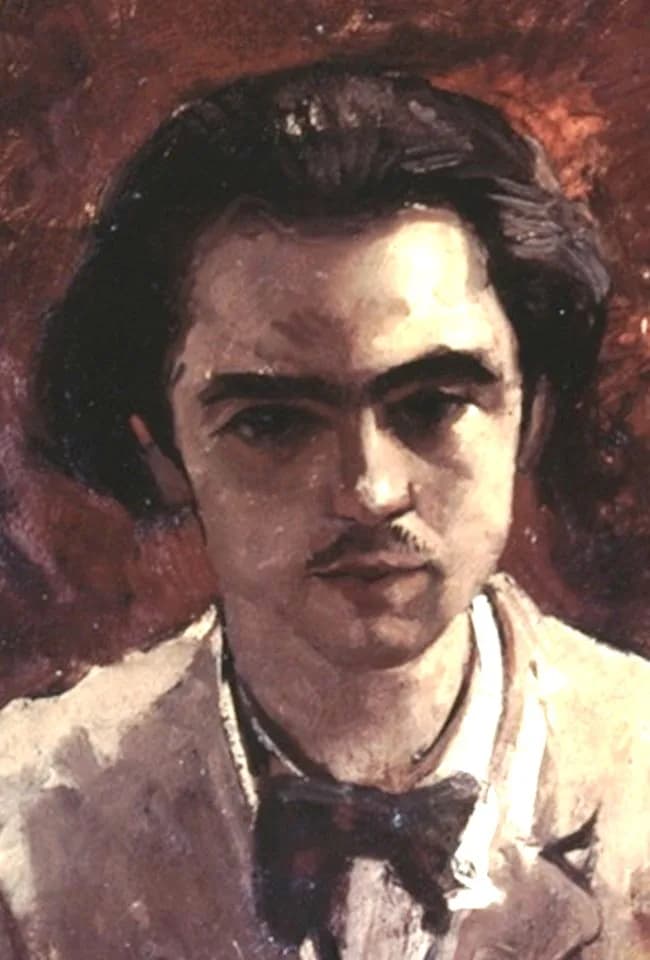 Frédéric Bazille - Frédéric Bazille, Bildnis des Paul Verlaine, Bild, Zürich, Galerie Chichio Haller