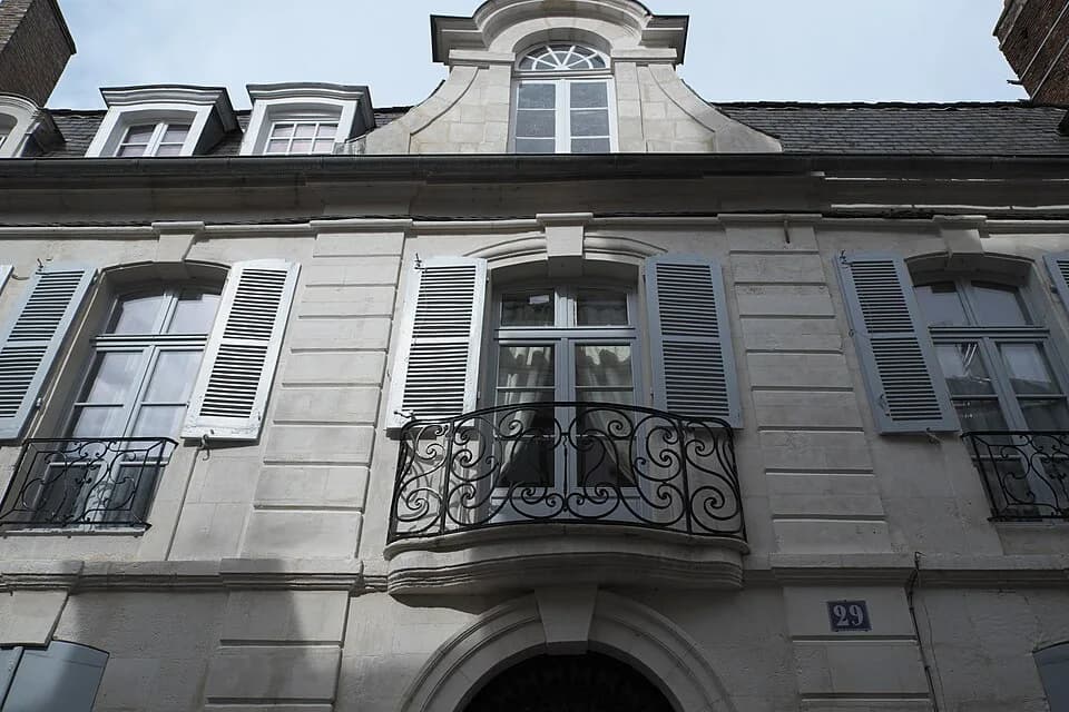 Joseph Joubert - Haus, Rue Joubert Nr. 29, in Auxerre im Département Yonne (Region Bourgogne-Franche-Comté/Frankreich)