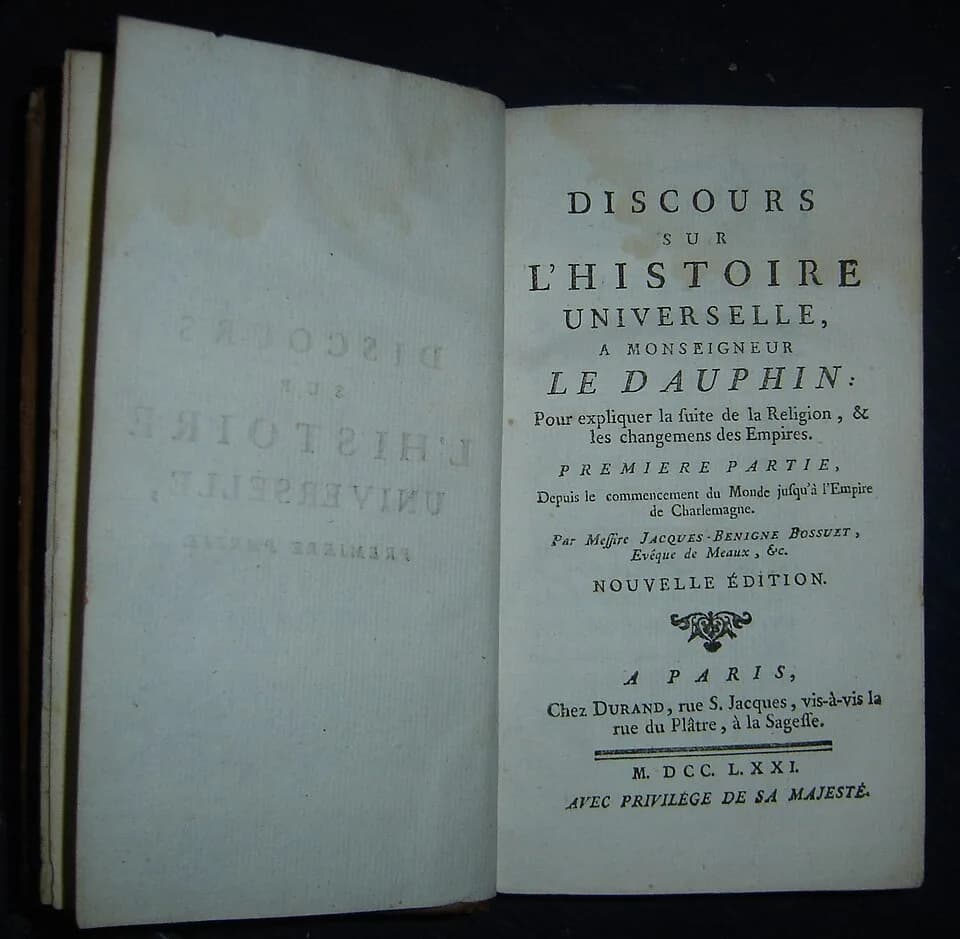 Jacques Bénigne Bossuet - Bossuet - Discours sur l'histoire universelle (édition 1771)