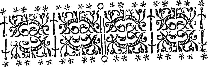 Jacques Bénigne Bossuet - Fleuron from book:
An exposition of the doctrine of the Catholic church in matters of controversie. By the Right Reverend James Benigne Bossuet, Counsellor to the King, Bisho