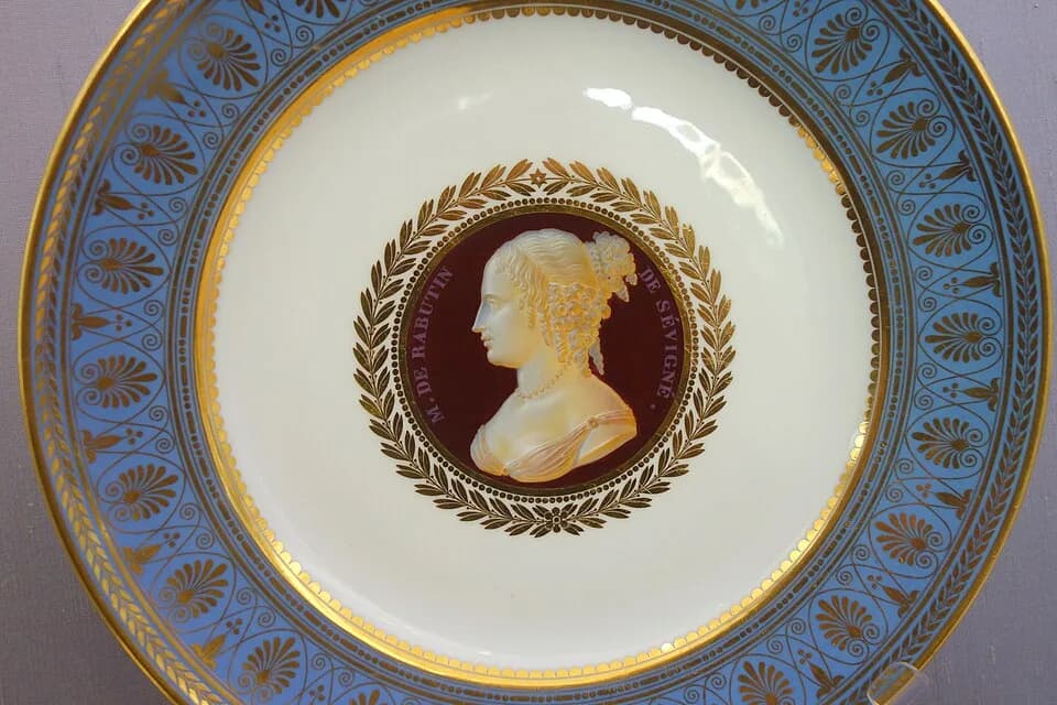 Madame de Sévigné - Exhibit in the California Palace of the Legion of Honor, San Francisco, California, USA. Photography was permitted in the museum without restriction. This work is old enough so tha