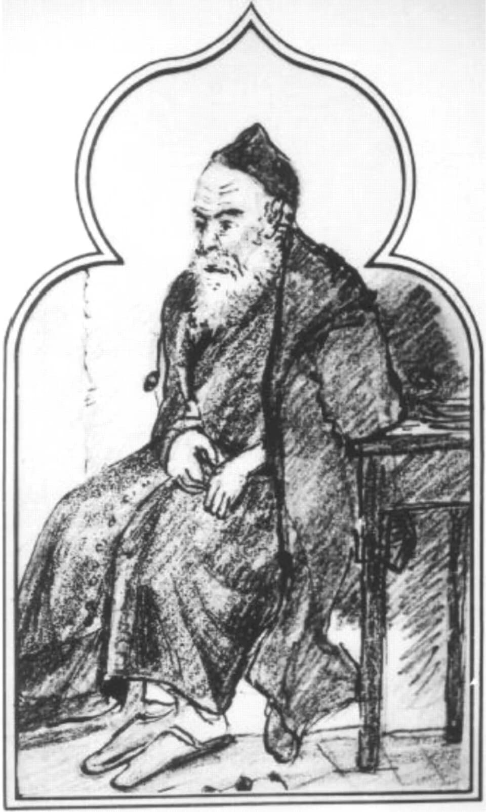 Jean-Martin Charcot - Drawing by Jean-Martin Charcot of a Parkinson's disease patient in Morocco