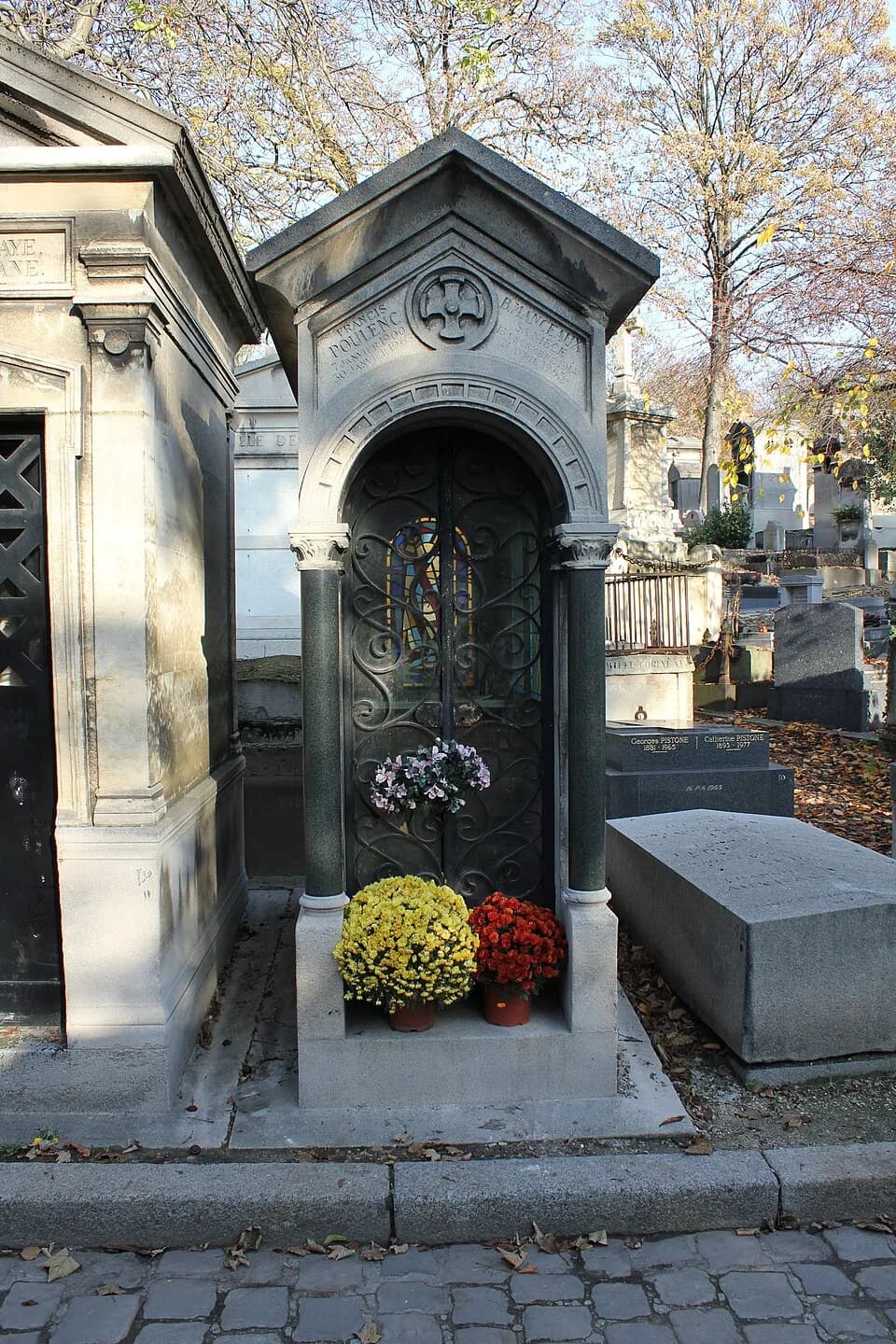 Francis Poulenc - Père-Lachaise - Francis Poulenc 01, vue générale, face avant