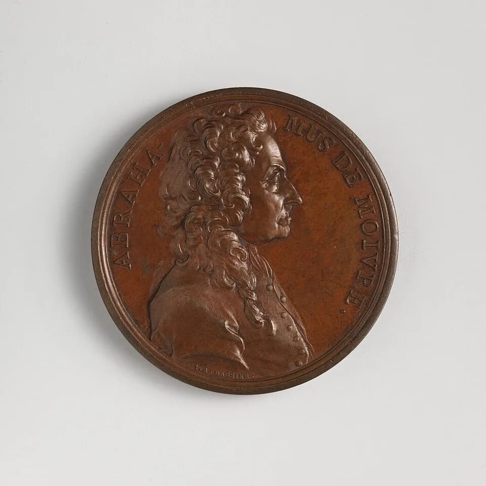 Abraham de Moivre - Swiss; Medal; Medals and Plaquettes