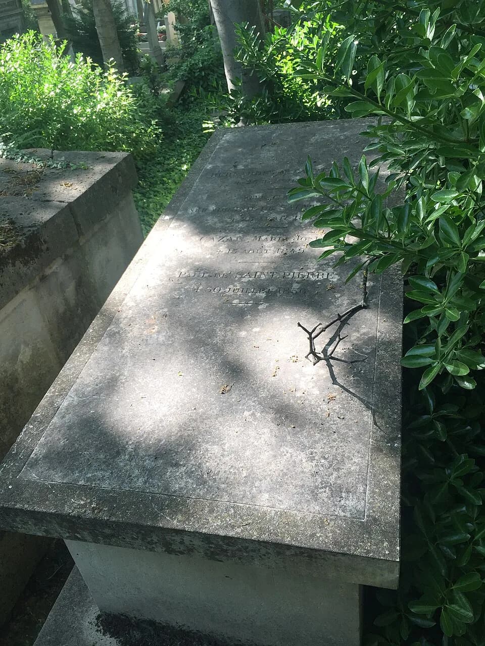 Jacques-Henri Bernardin de Saint-Pierre - Tombe de Jacques Henri Bernardin de Saint-Pierre, Père-Lachaise