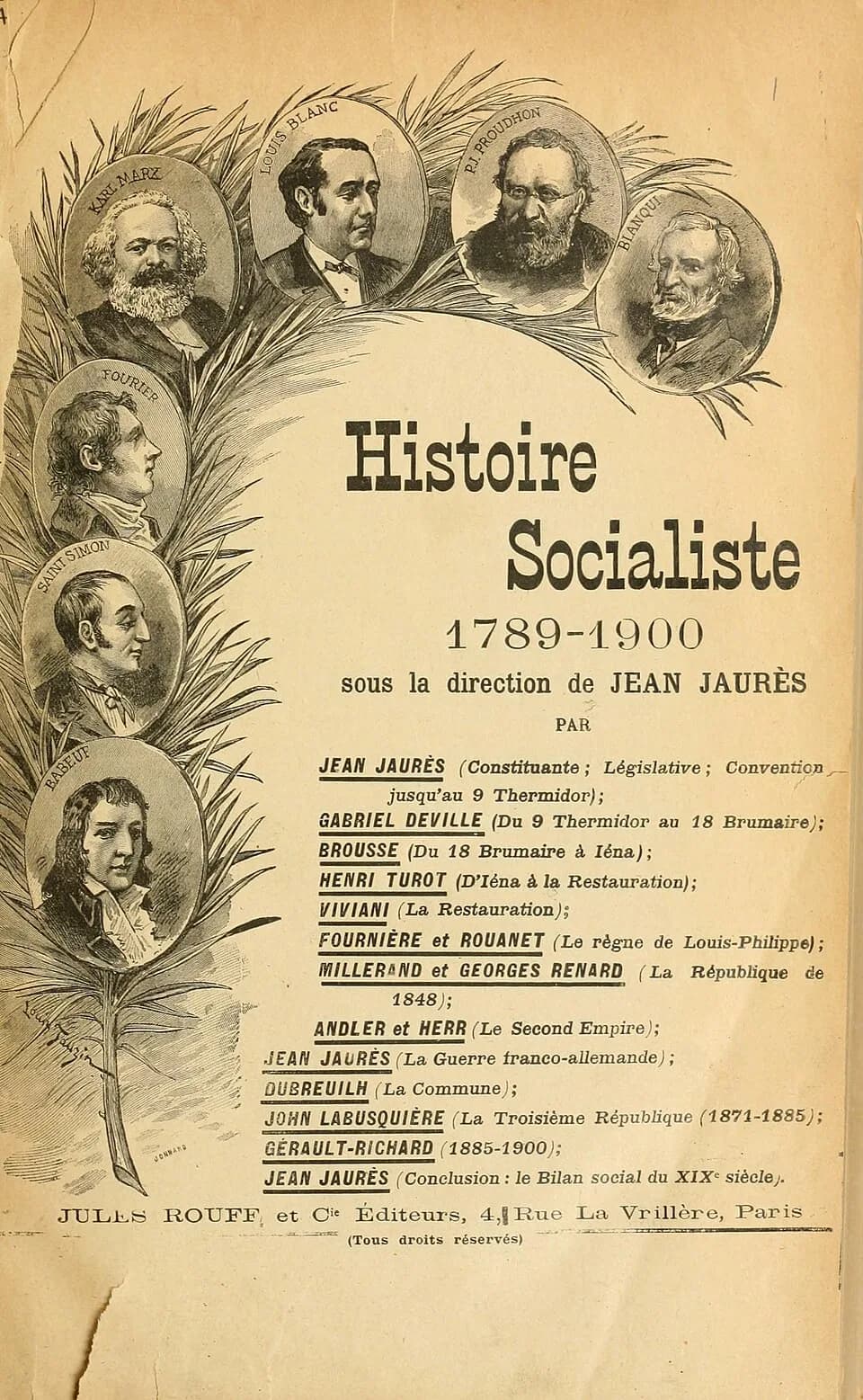 François-Noël Babeuf - Frontispice du volume I de l'ouvrage de Jean Jaurès, Histoire socialiste File:Jaurès - Histoire socialiste, I.djvu..