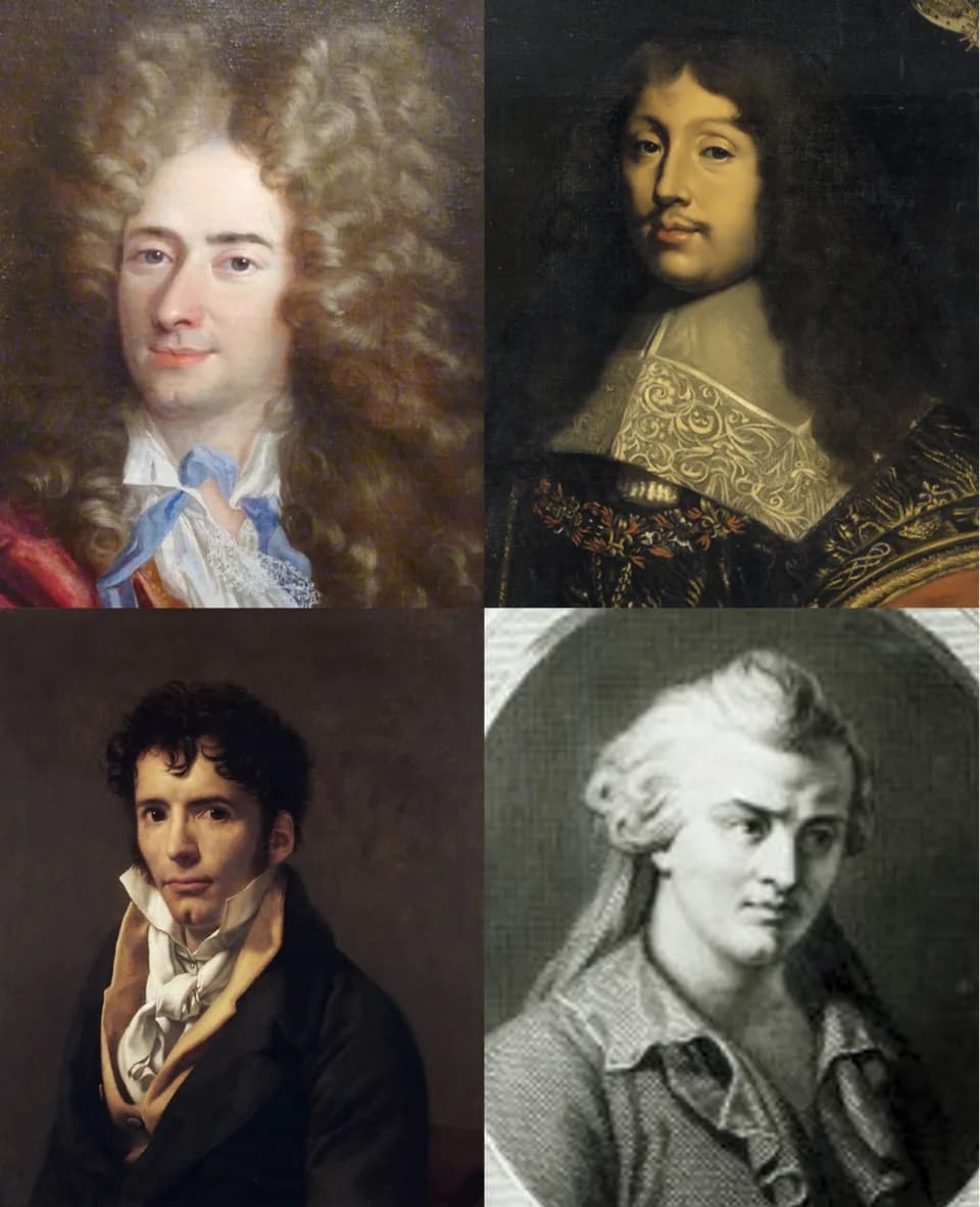 Luc de Clapiers, marquis de Vauvenargues - Chamfort-Vauvenargues-Rochefoucauld-Largillière
